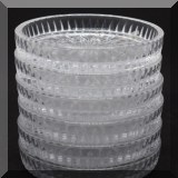 G38. Set of 6 crystal coasters - $18 